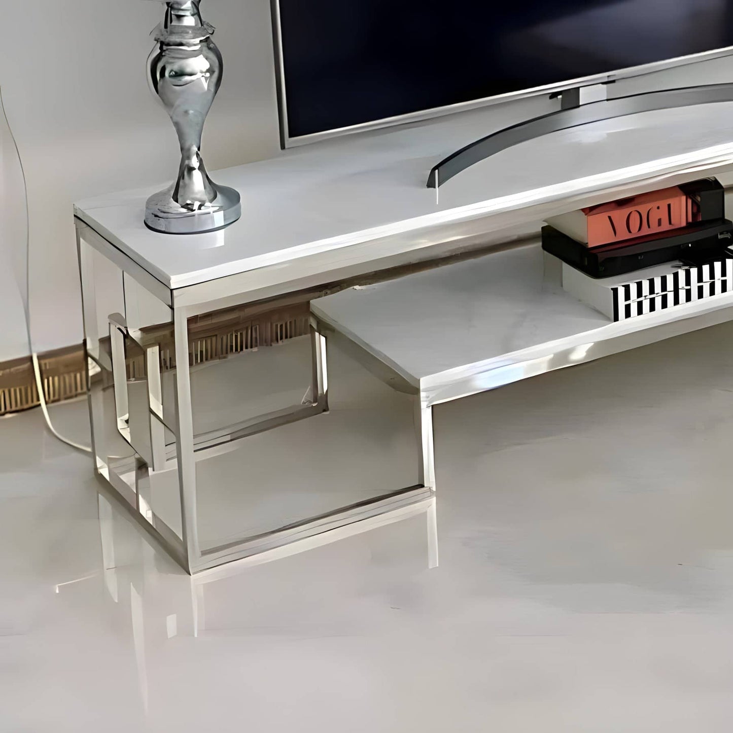 Stainless steel TV table - GAN70
