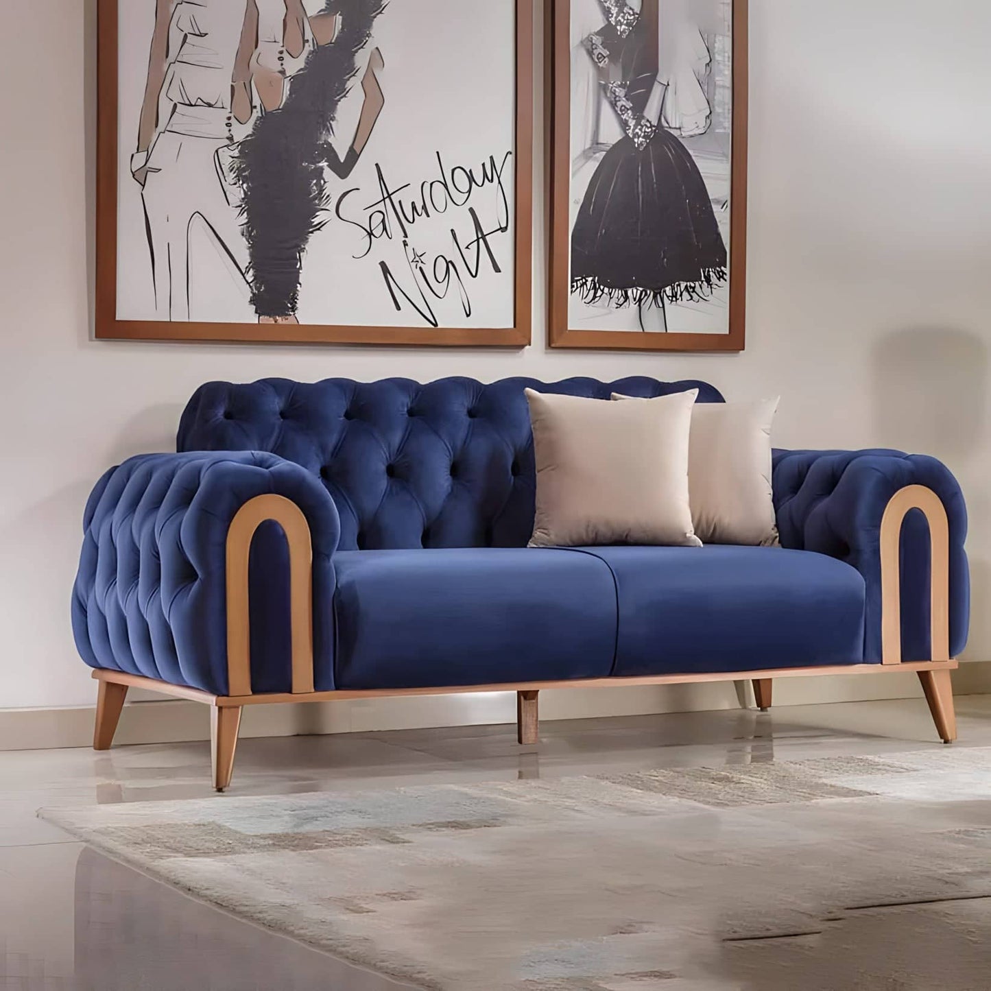 Beech wood sofa - BUF35