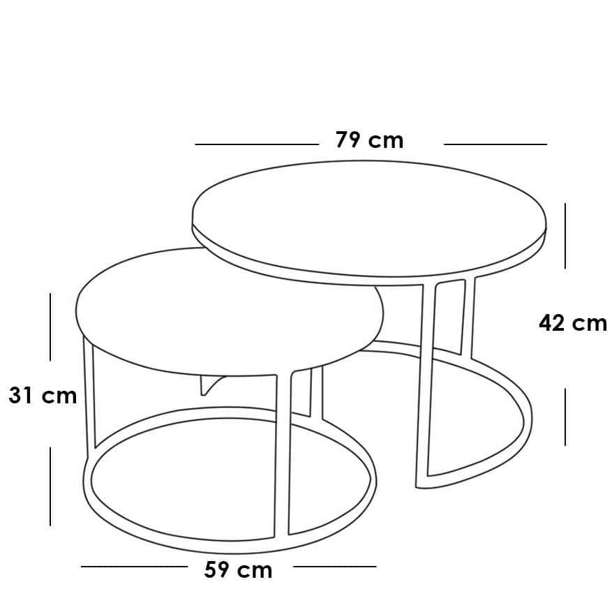 طاولة قهوة بتصميم حديث - SKY-homznia