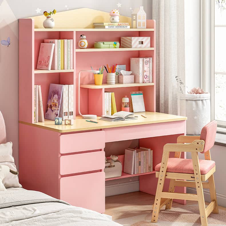 Study deals desk pink