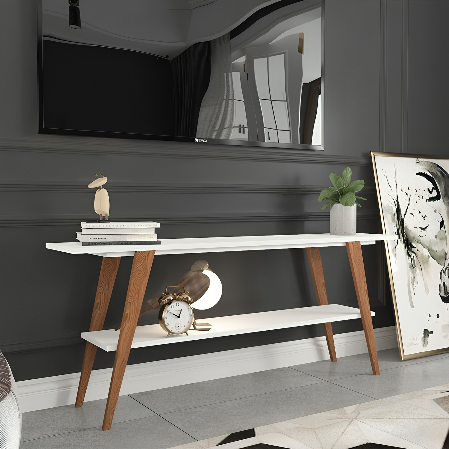 طاولة تلفاز مزودة برف - CLG164-homznia