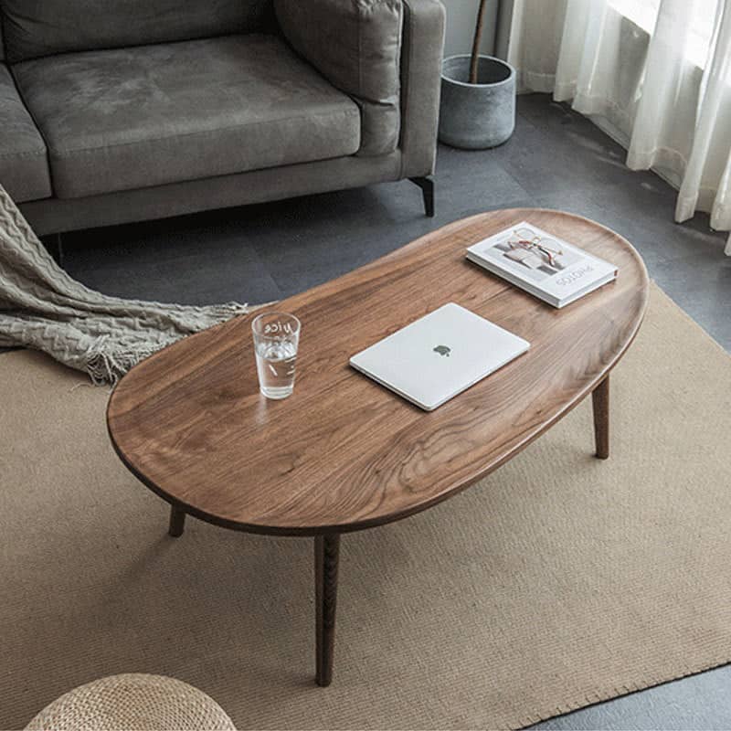 Scandinavian oval on sale coffee table