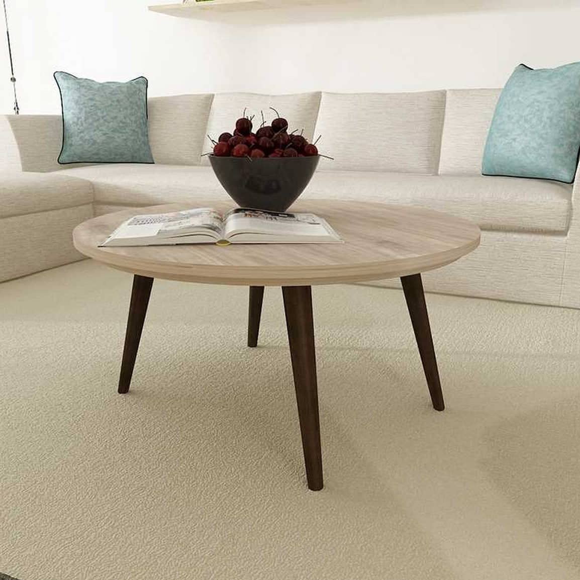 طاولة قهوة بشكل دائري - CLG358-homznia