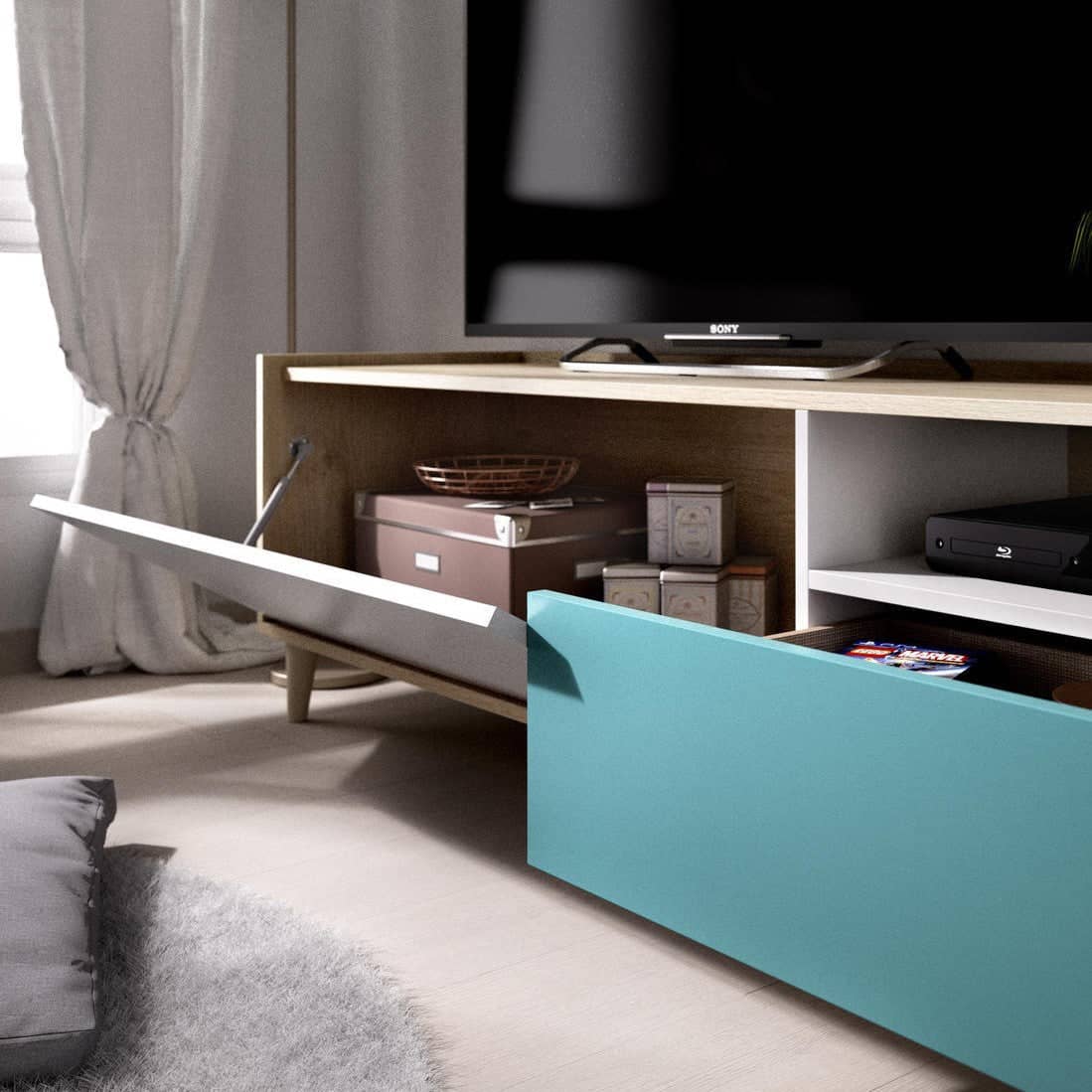 طاولة تلفاز بتصميم حديث - CLG258-homznia