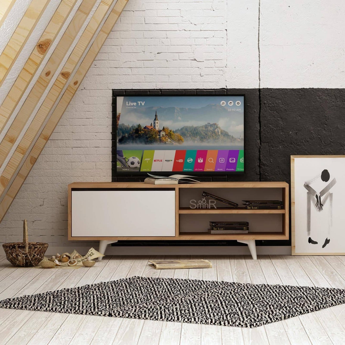 طاولة تلفاز خشبية - CLG260-homznia