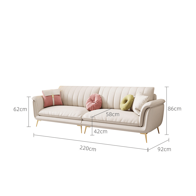 Modern leather sofa - VELA – homznia