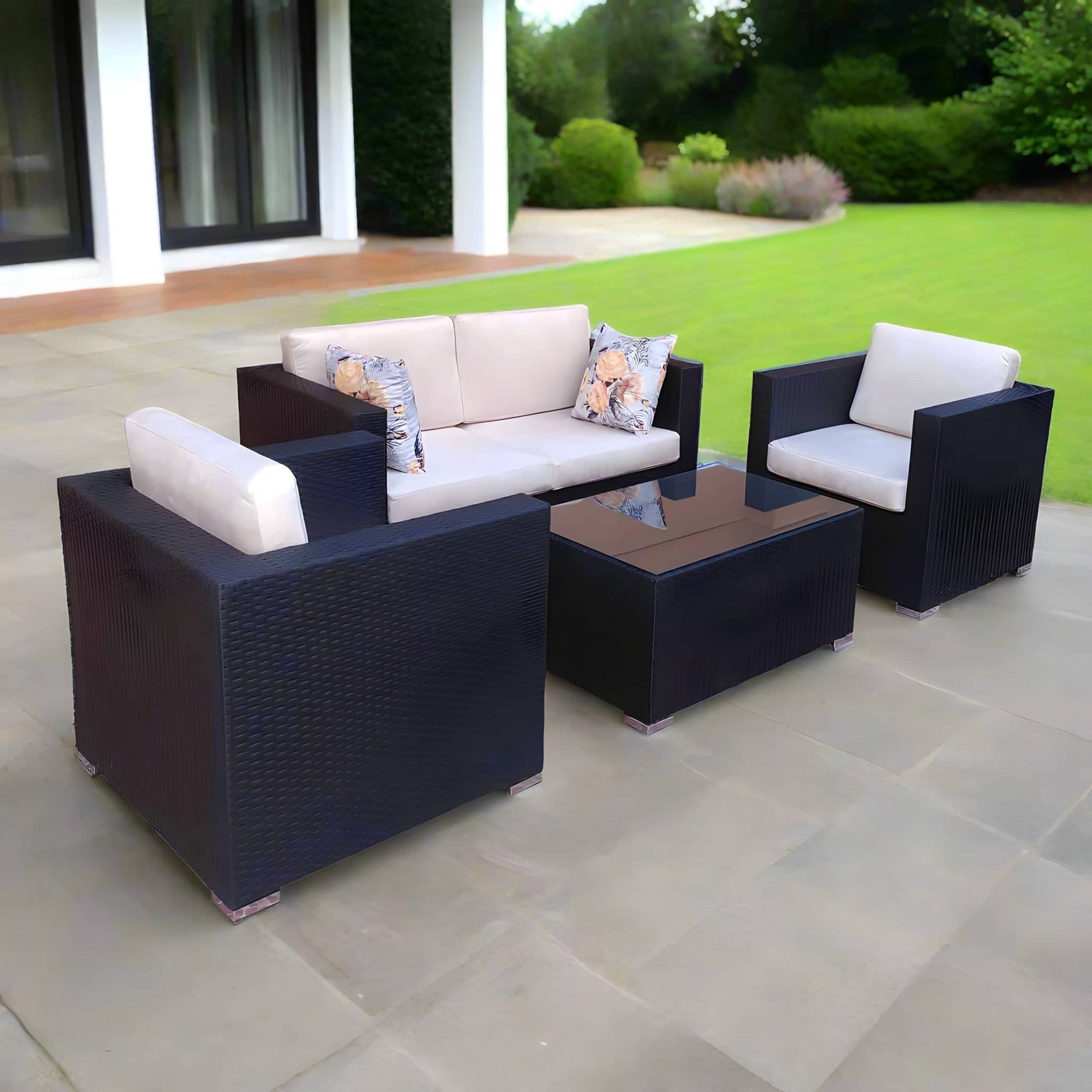 Metal and Rattan Outdoor Set - OSR56