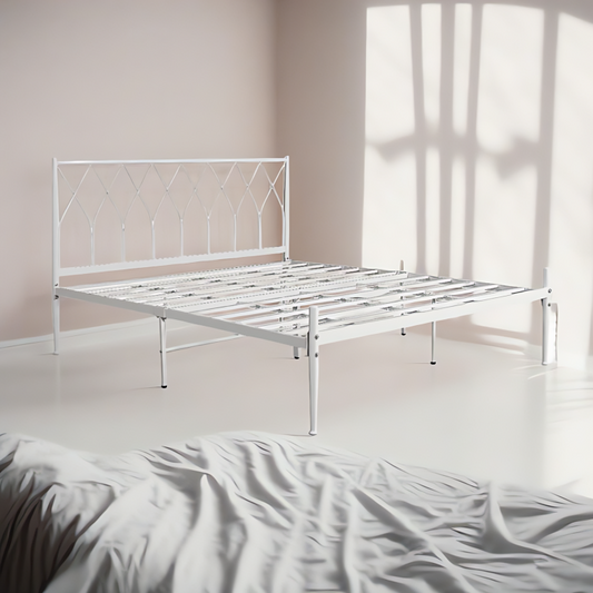 سرير معدني بتصميم بسيط - STAR-homznia