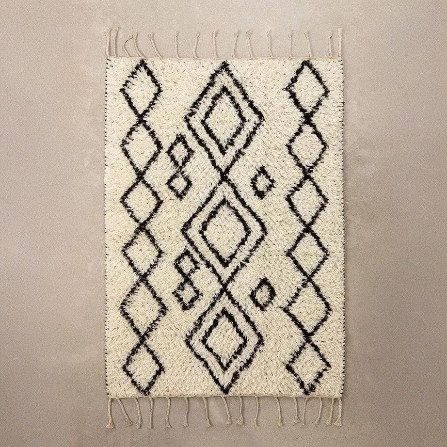 سجادة صوف بيج*اسود 200*300 سم - LUS179 - Homix