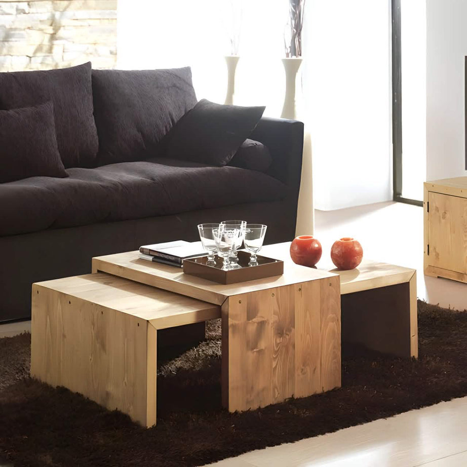 Natural wood coffee table - LEGA5