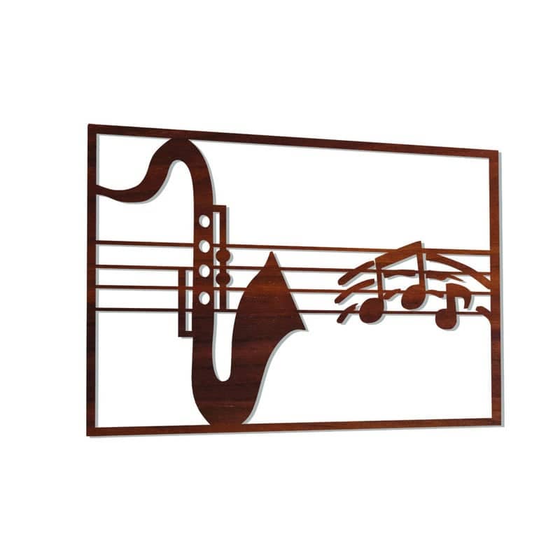 لوحة ديكور خشبية برسمة موسيقي - MARKA-homznia