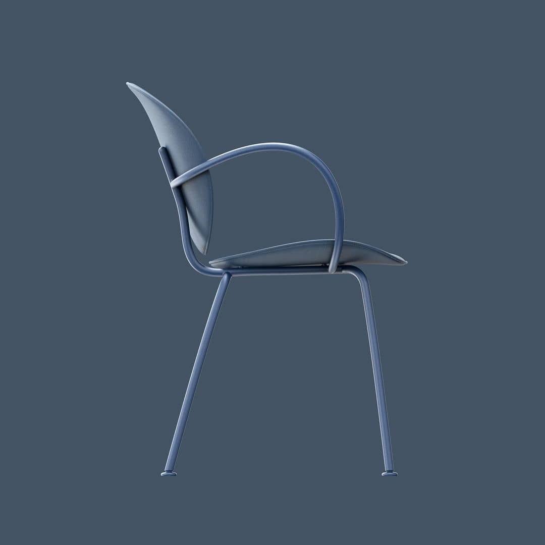 كرسي معدني تصميم انيق - Grace-homznia