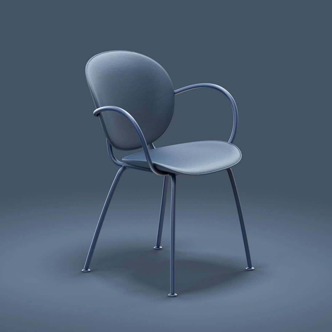 كرسي معدني تصميم انيق - Grace-homznia