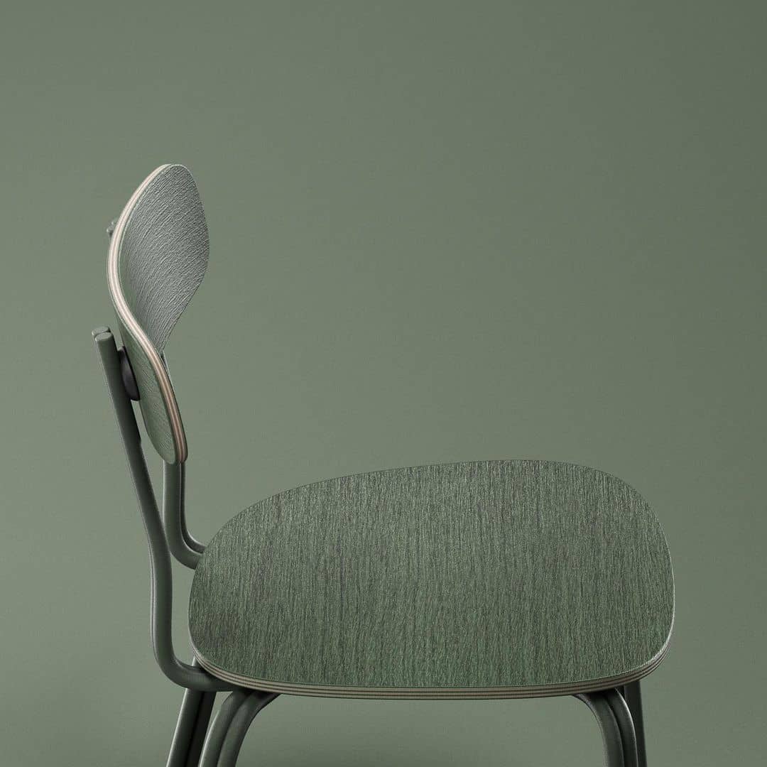 كرسي معدني بتصميم عصري - NOODLE-homznia