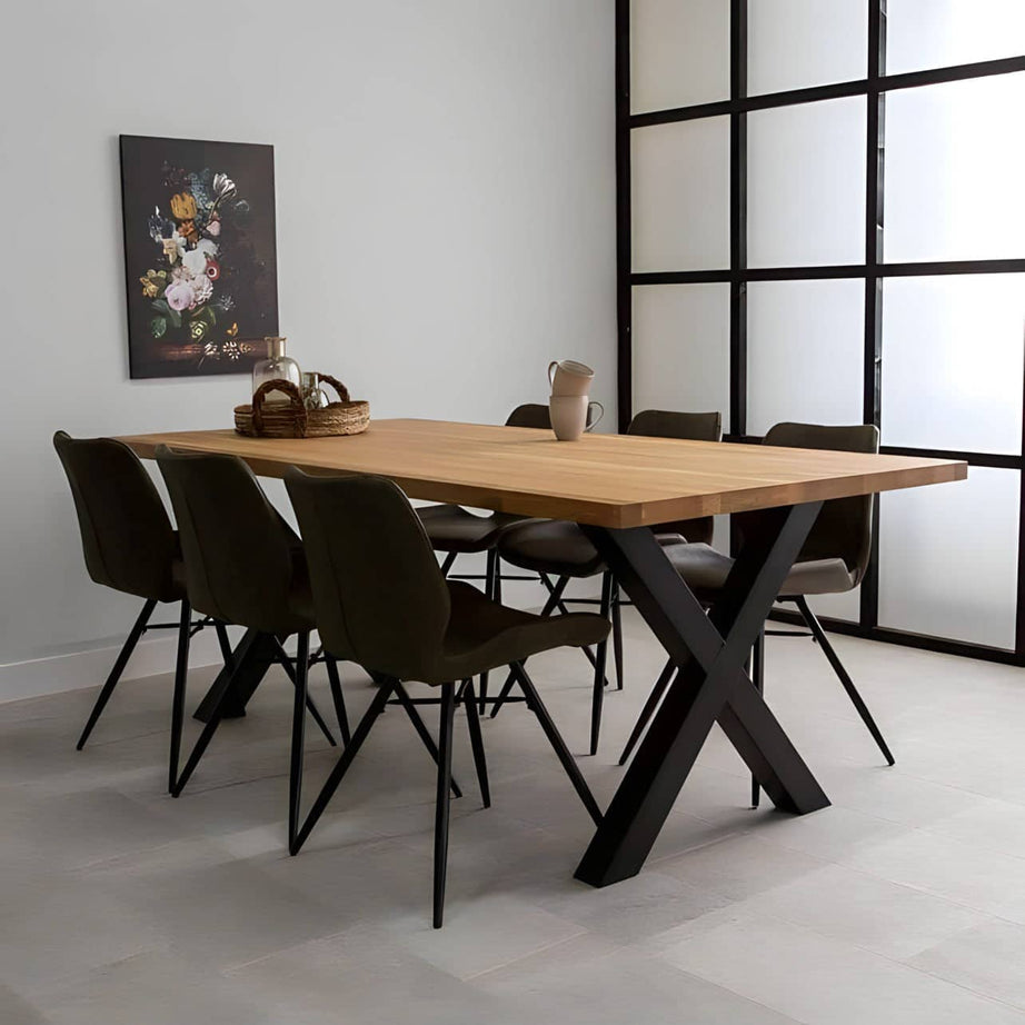 Natural wood dining table - ROW11