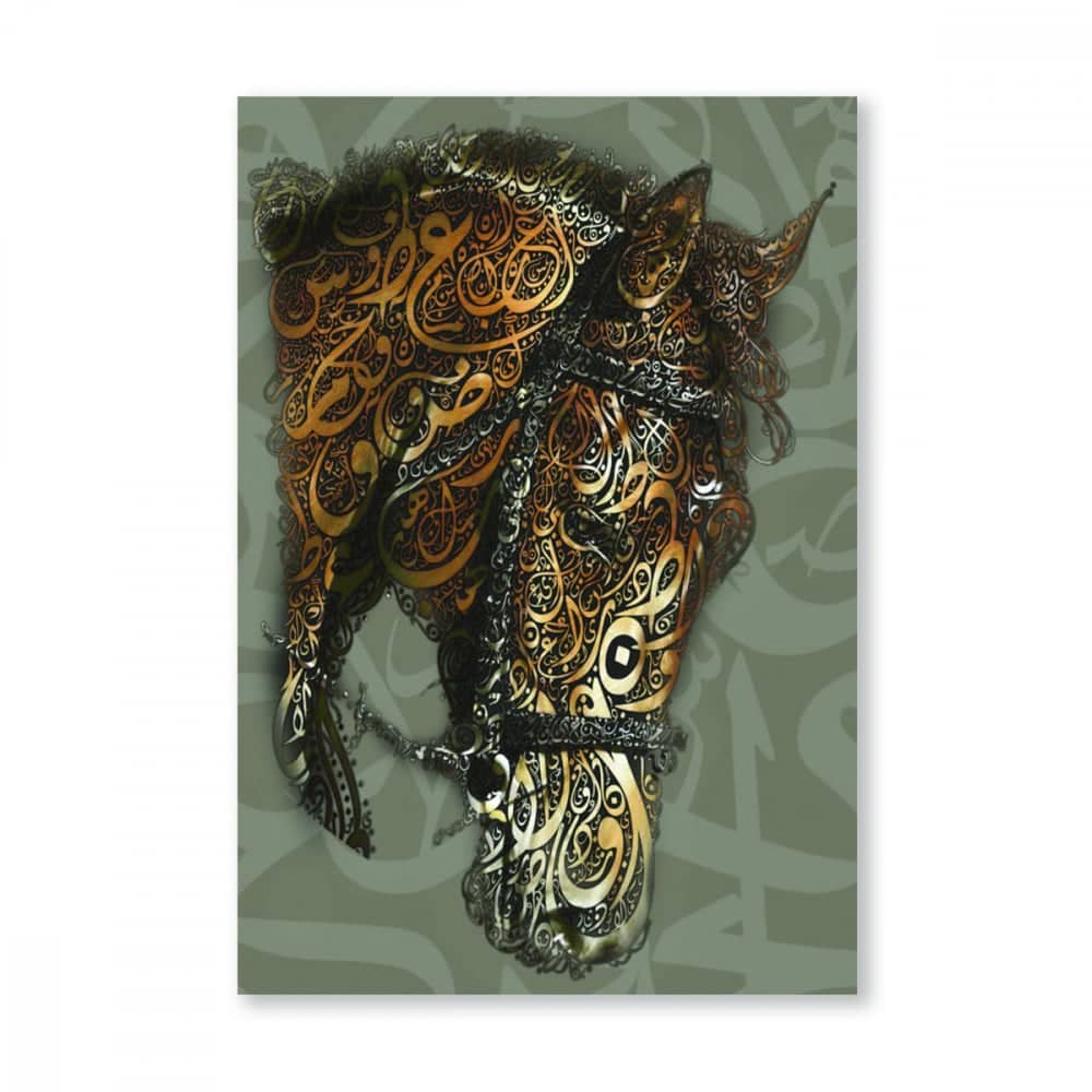 لوحة قماشية بتصميم حصان فاخرة - MARKA-homznia