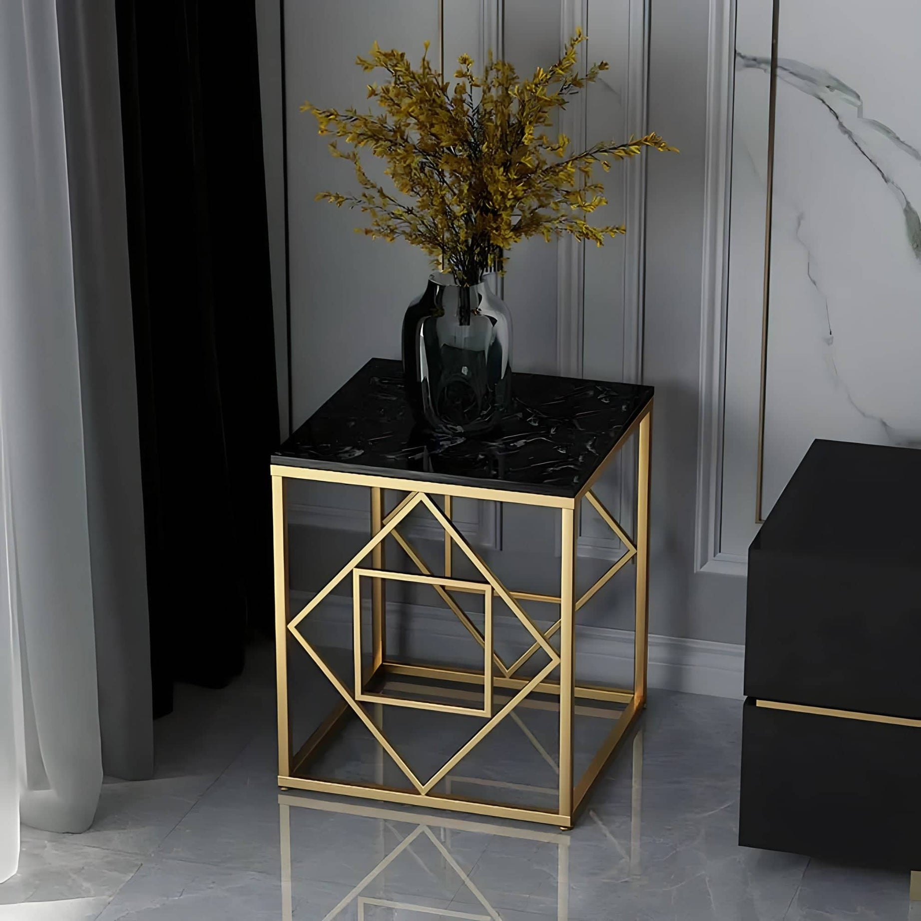 Side table gold color - TIK36