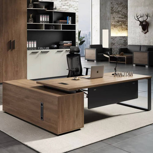 Wooden desk with luxury design - STAR