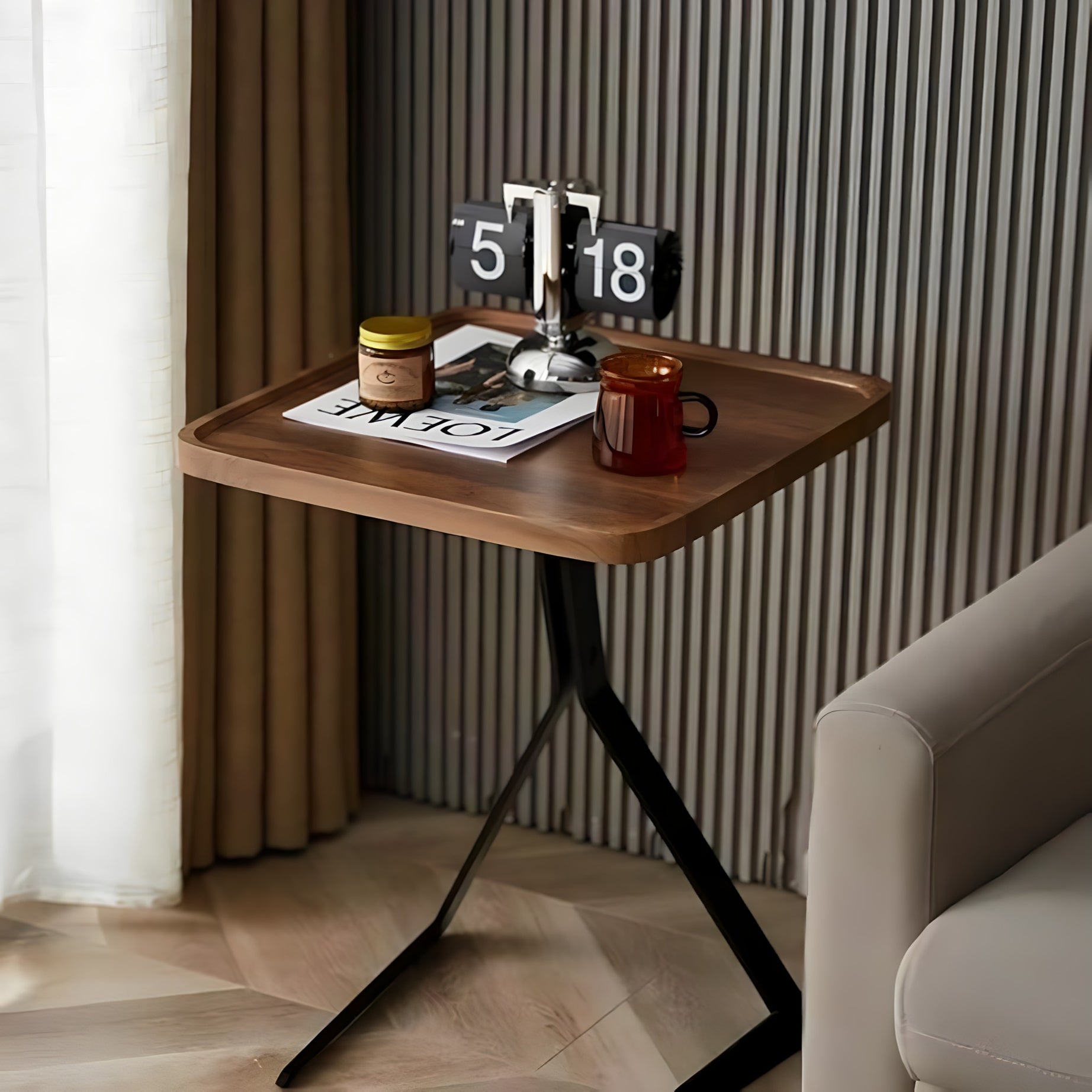 Wooden side table - H0714
