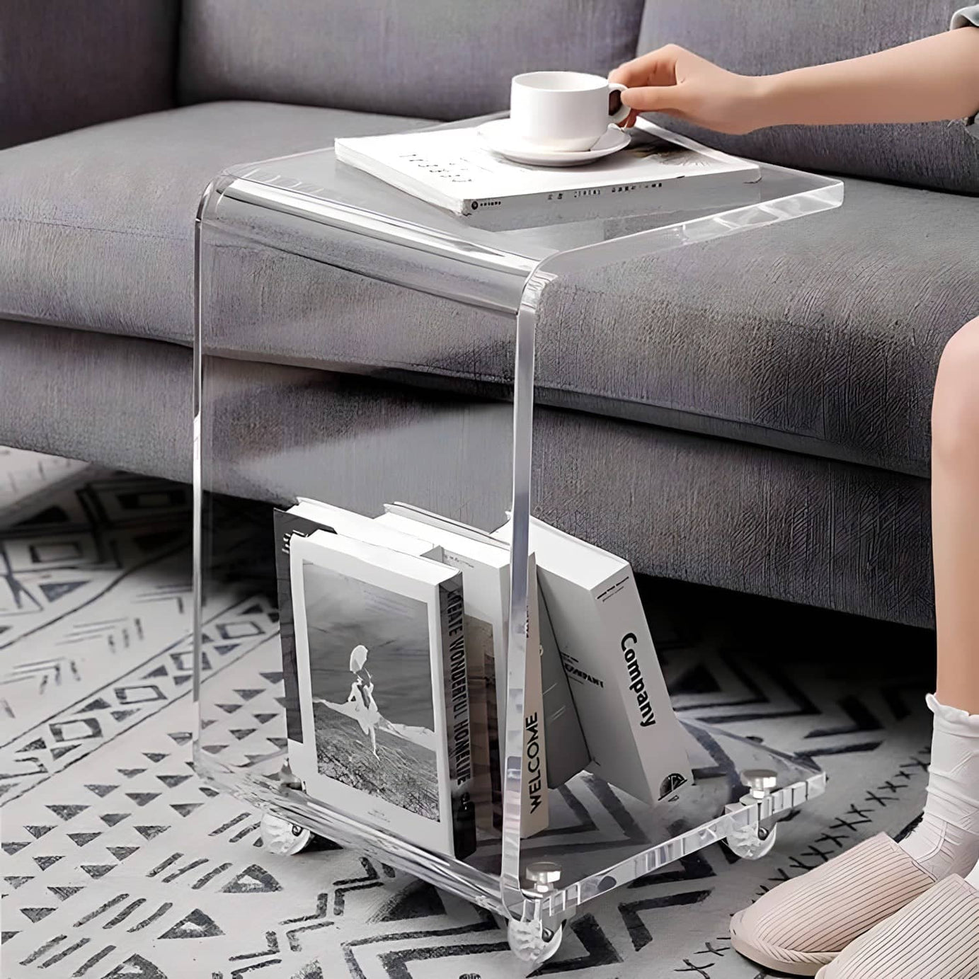 Creative Design Acrylic Side Table - H0488