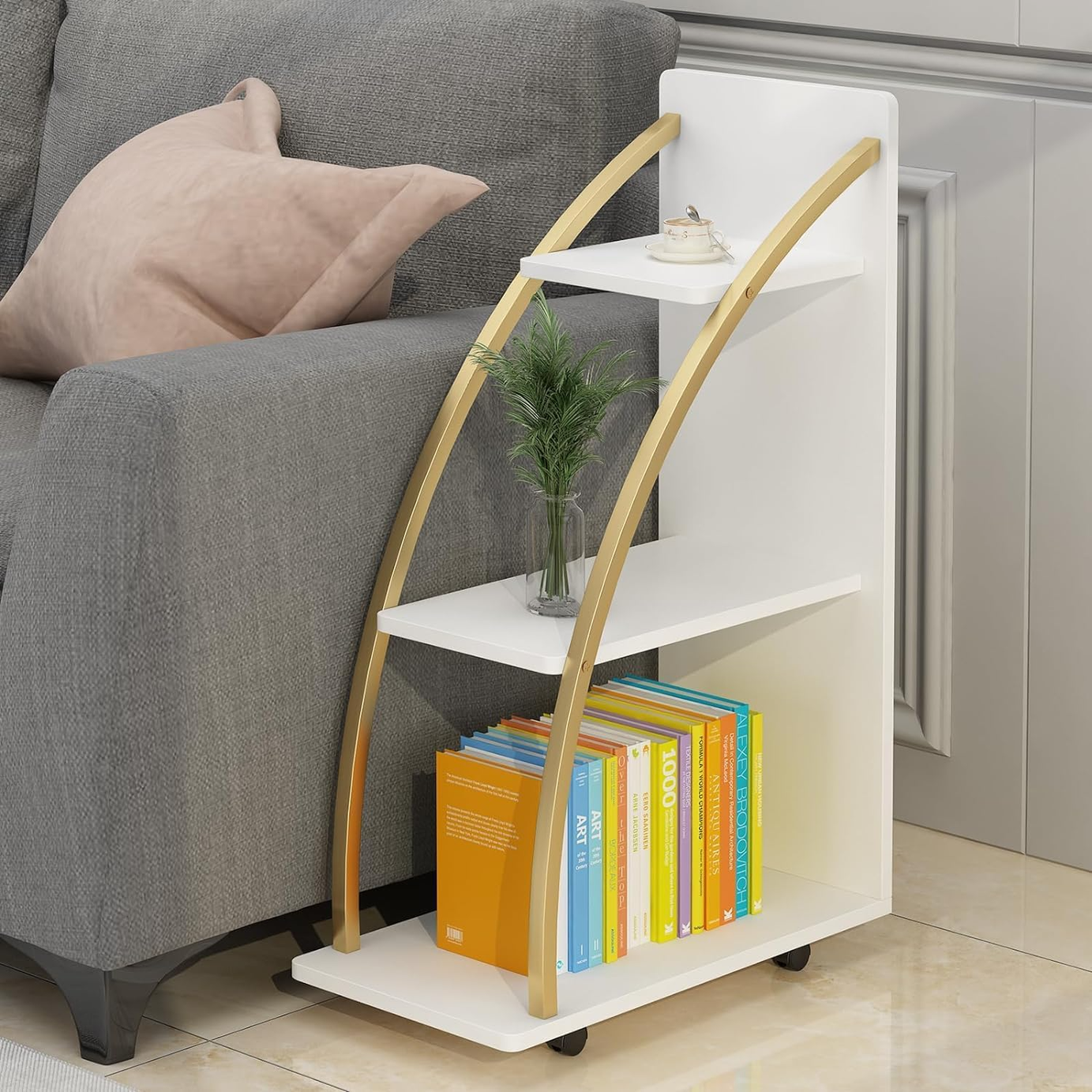 White side table - H0699