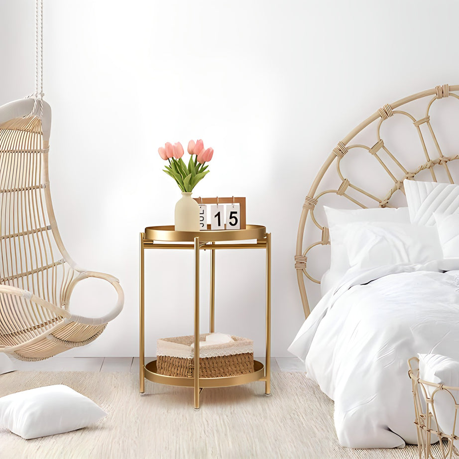 Gold Side Table - H0734