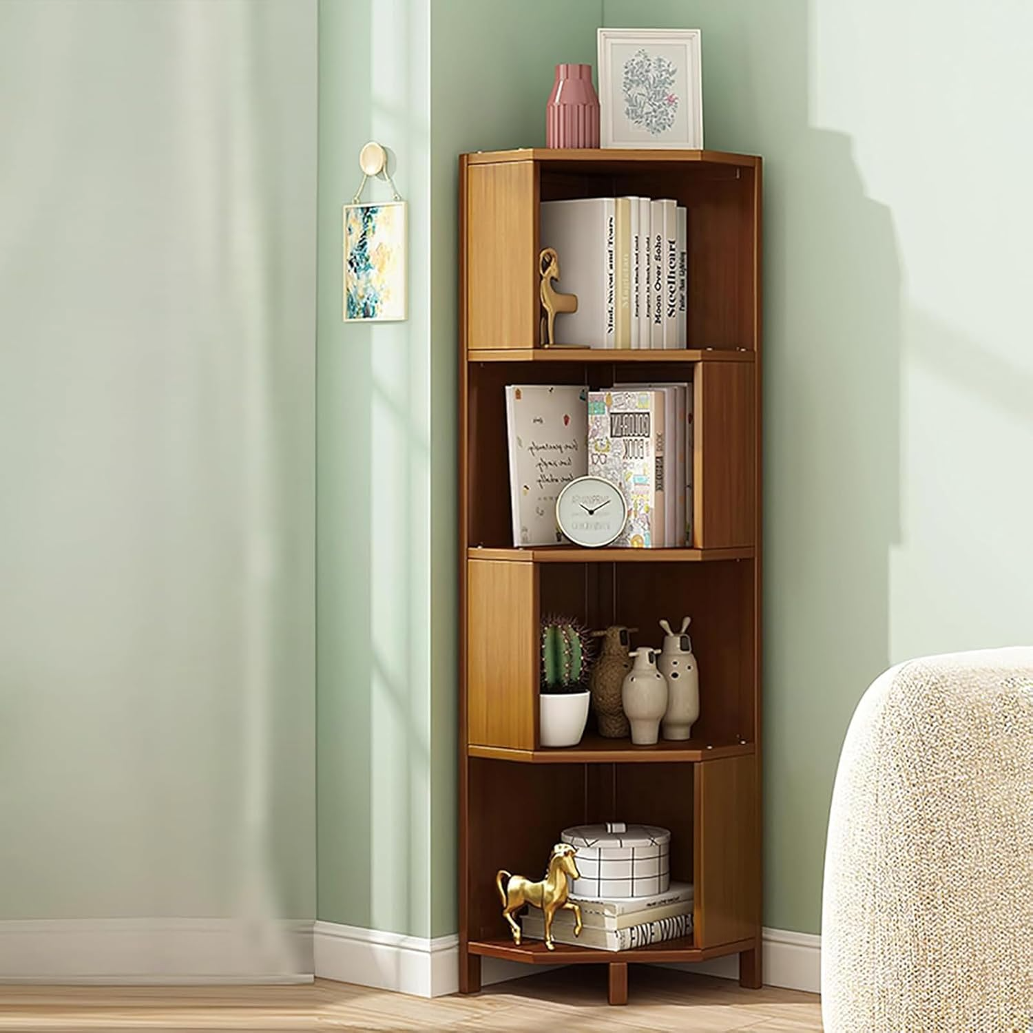 Wood Shelving Unit Wood Color - H0846