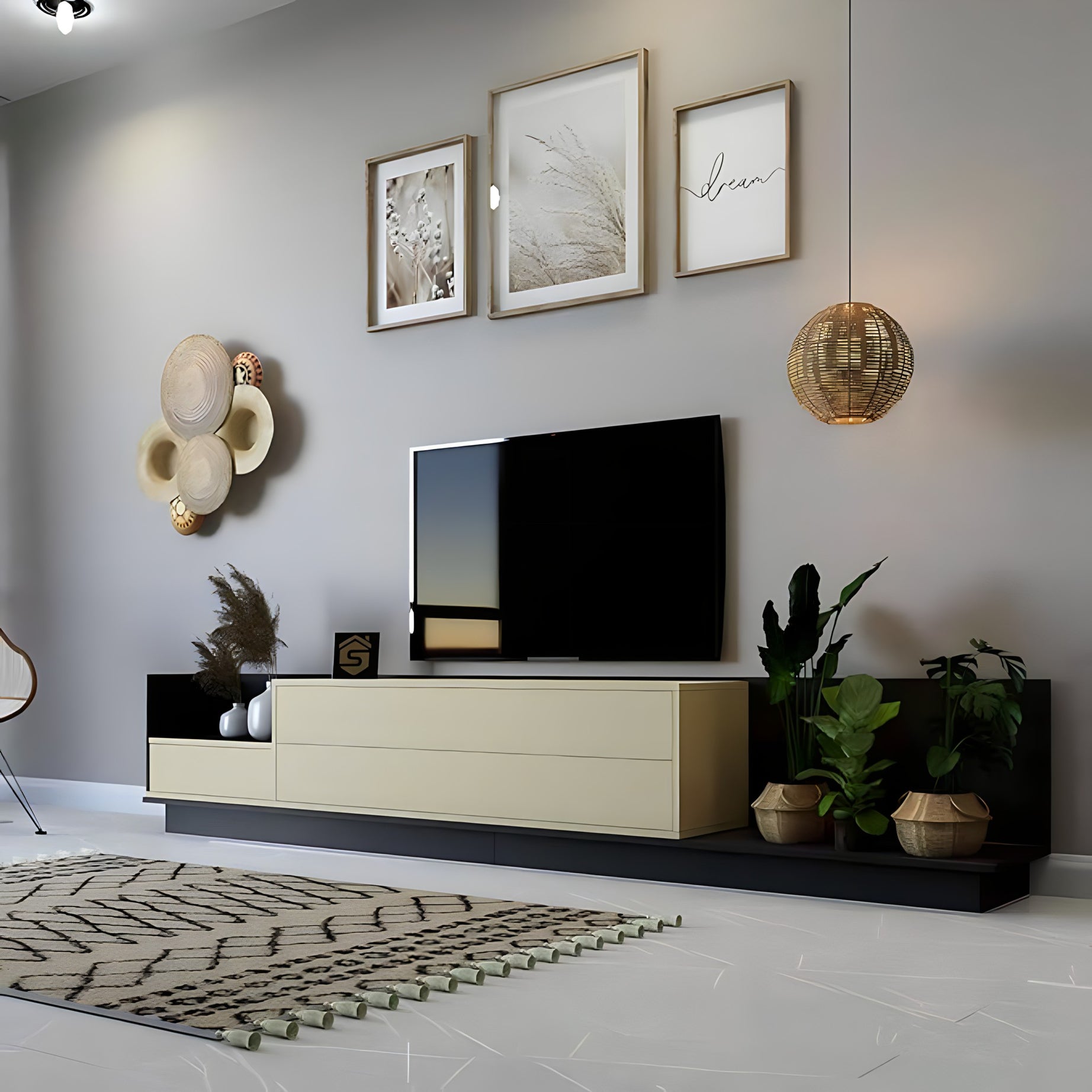 طاولة تلفاز بتصميم مميز