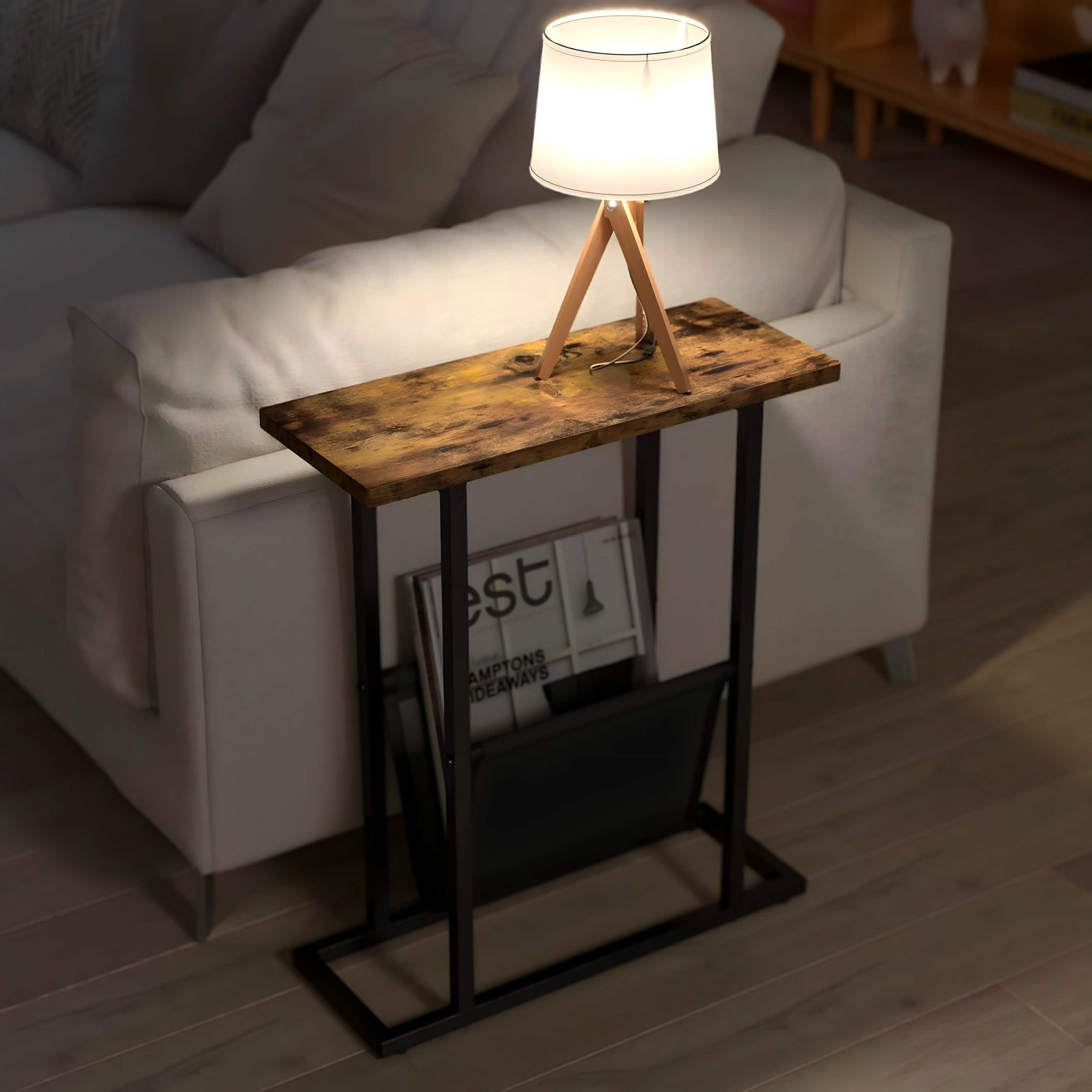 Metal side table - H0650