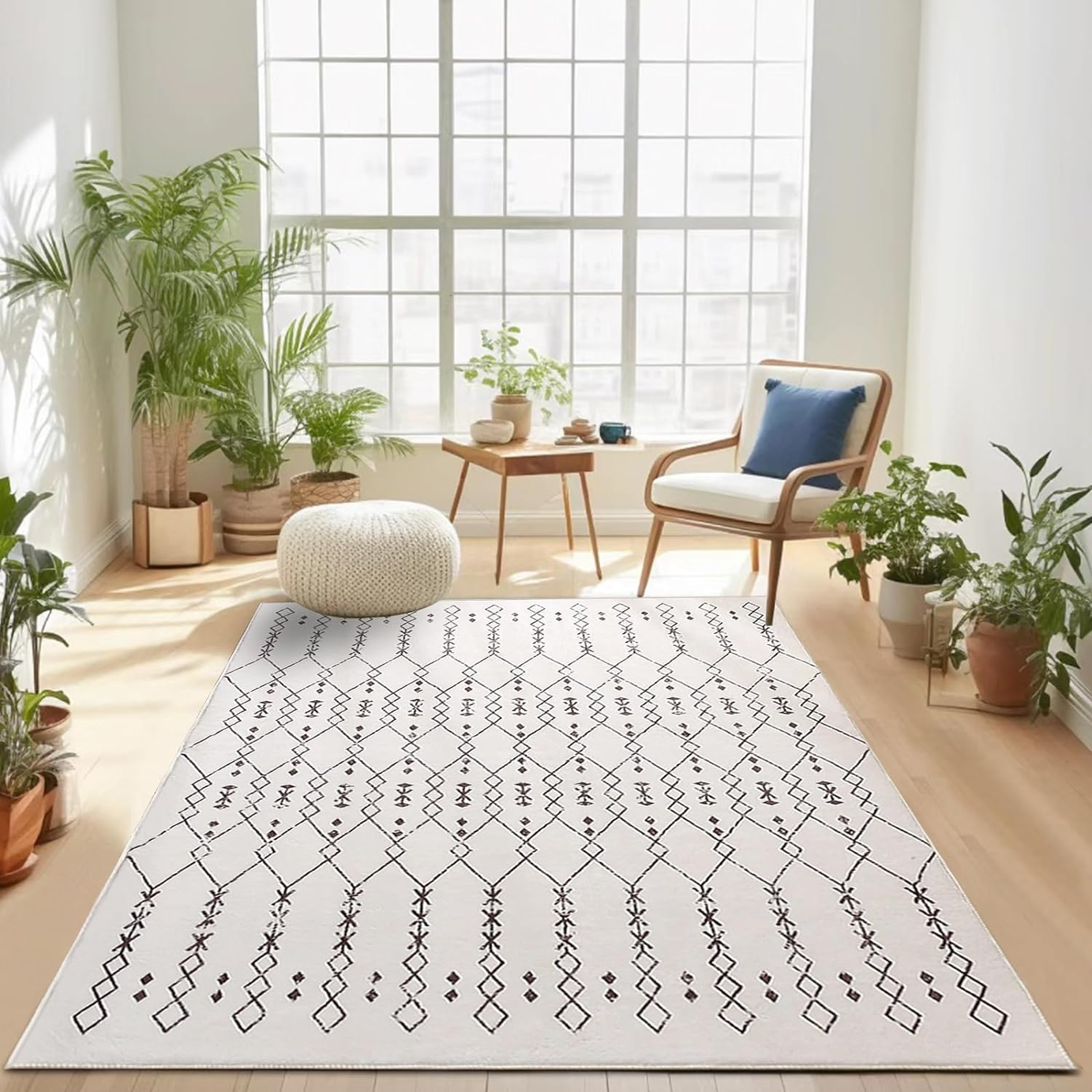 Faux Leather Floor Mat - H0623