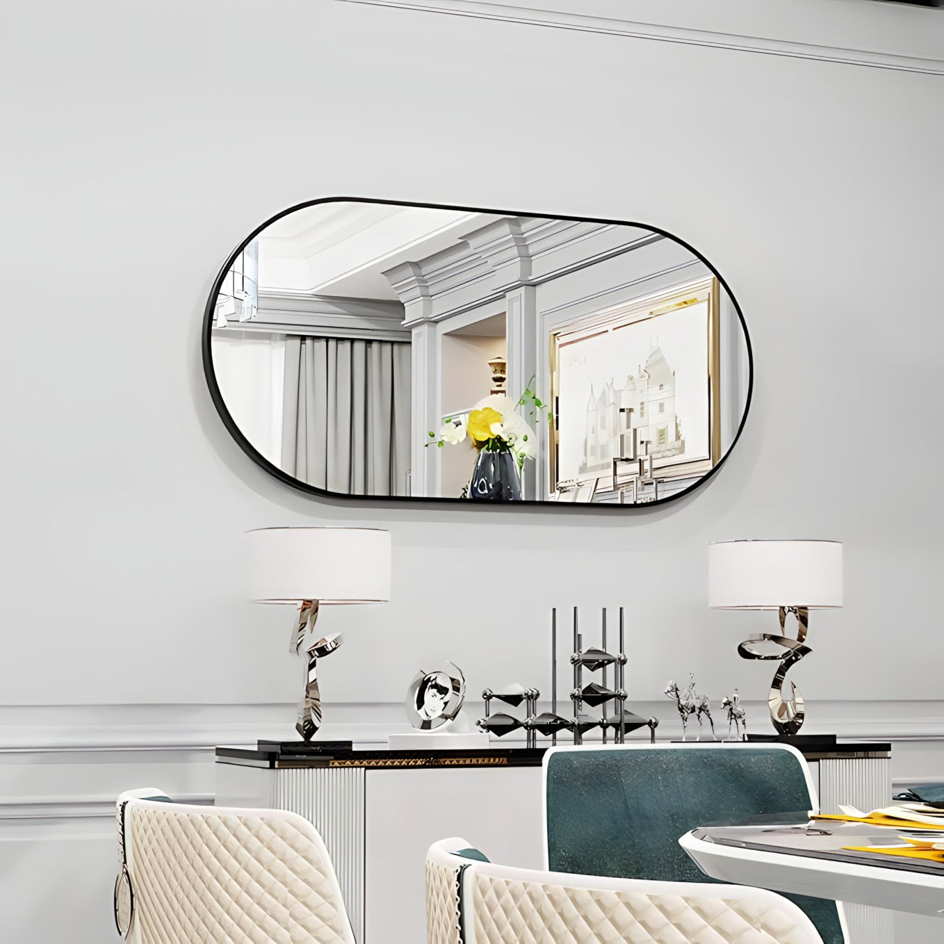 Black Wall Mirror - H0731