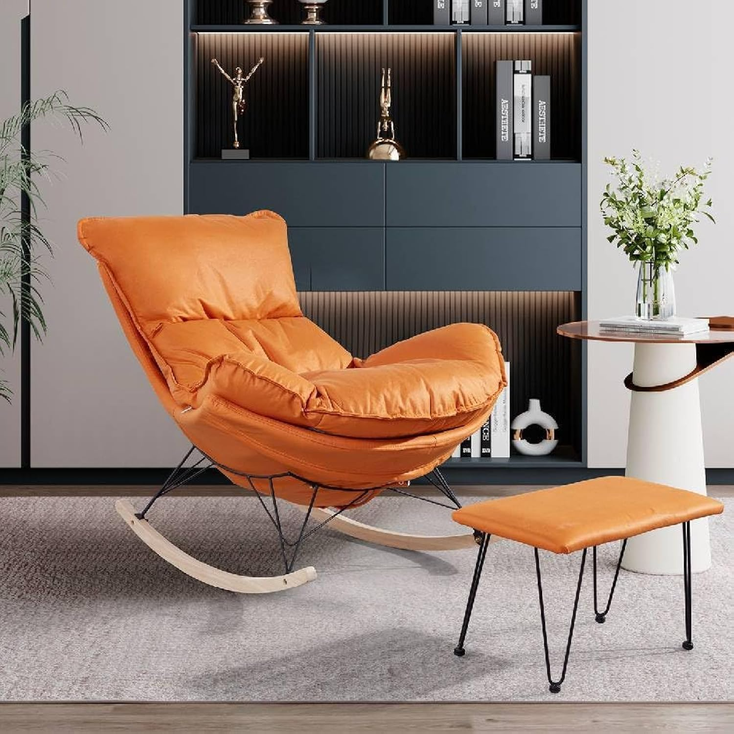 Orange Rocking Relaxing Chair - H0779