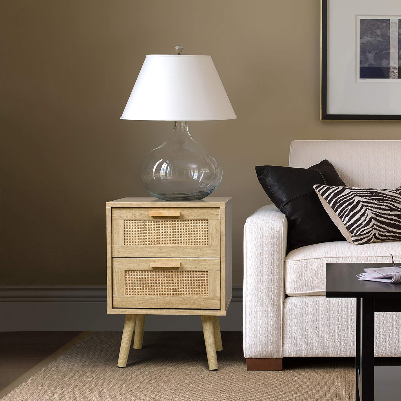 Wood side table - H0683