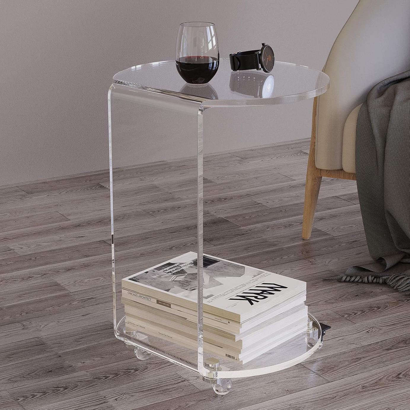 Acrylic side table - H0869