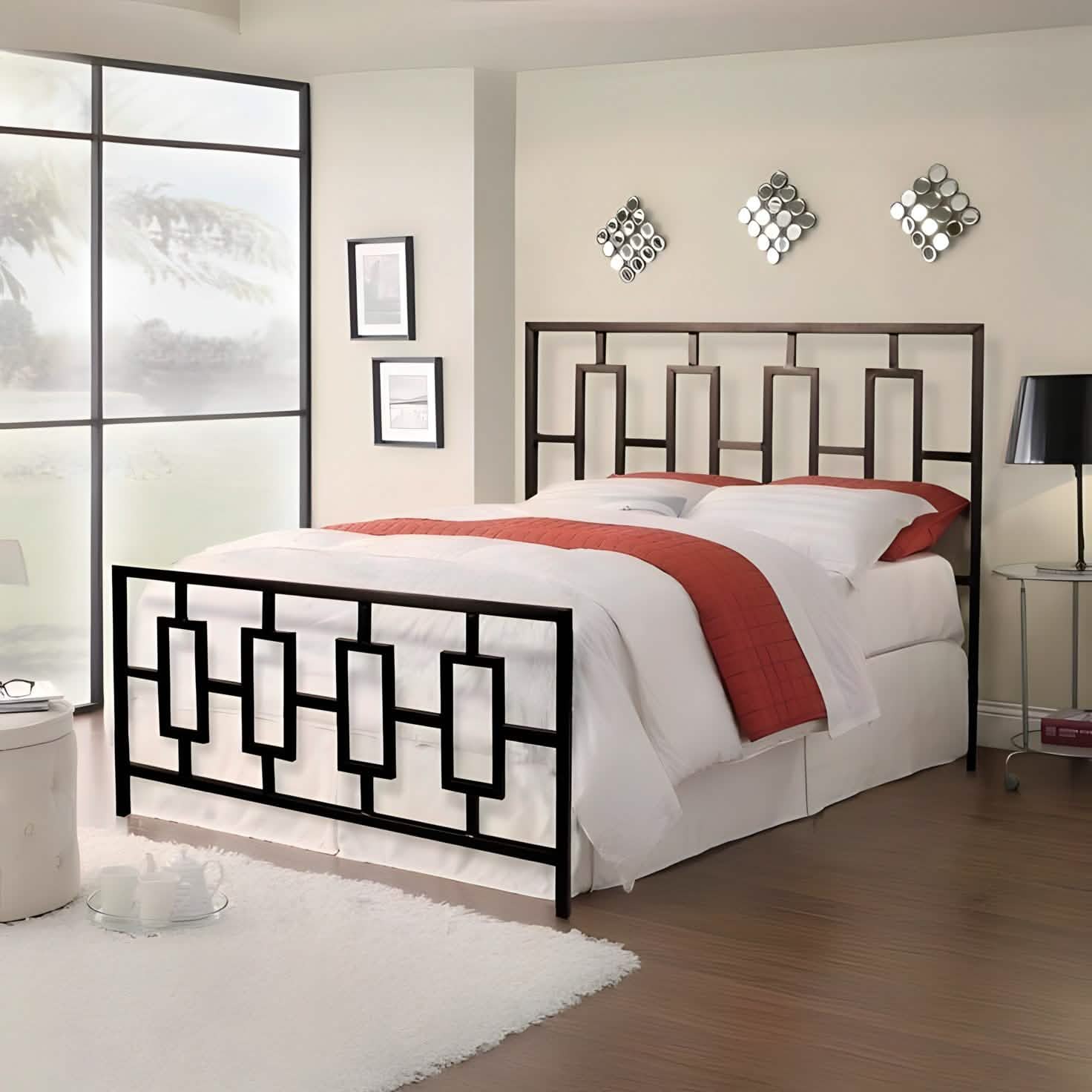 Black Metal Bed - RON266