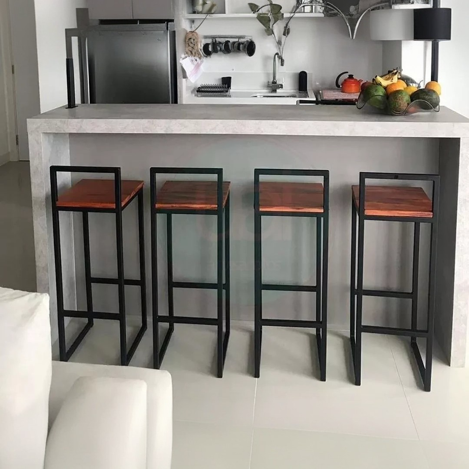 Metal and MDF bar chair - RON172