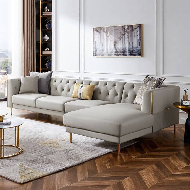 Modern L-shaped sofa - VELA
