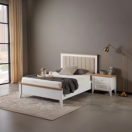 سرير خشبي بتصميم أنيق - MIG6