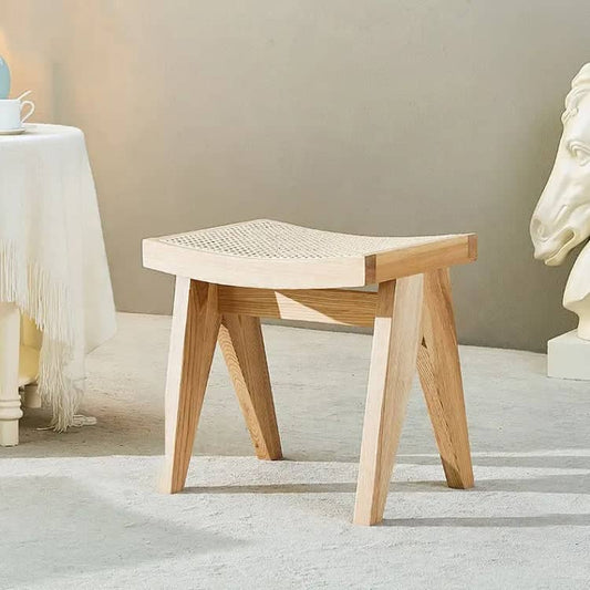مقعد خشبي بتصميم بوهيمي - BAYTK