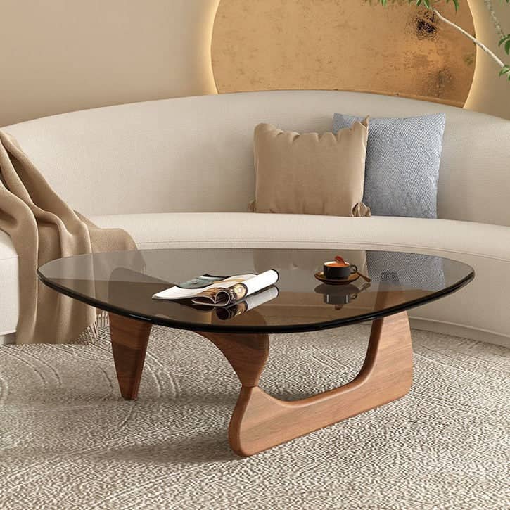 طاولة قهوة بسطح زجاج  - SKY-homznia