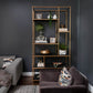 Metal and wood shelving unit - RON26