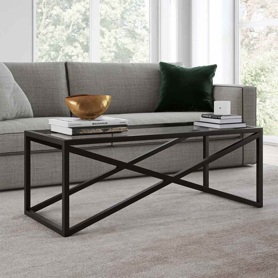 Coffee table with glass top - RON95