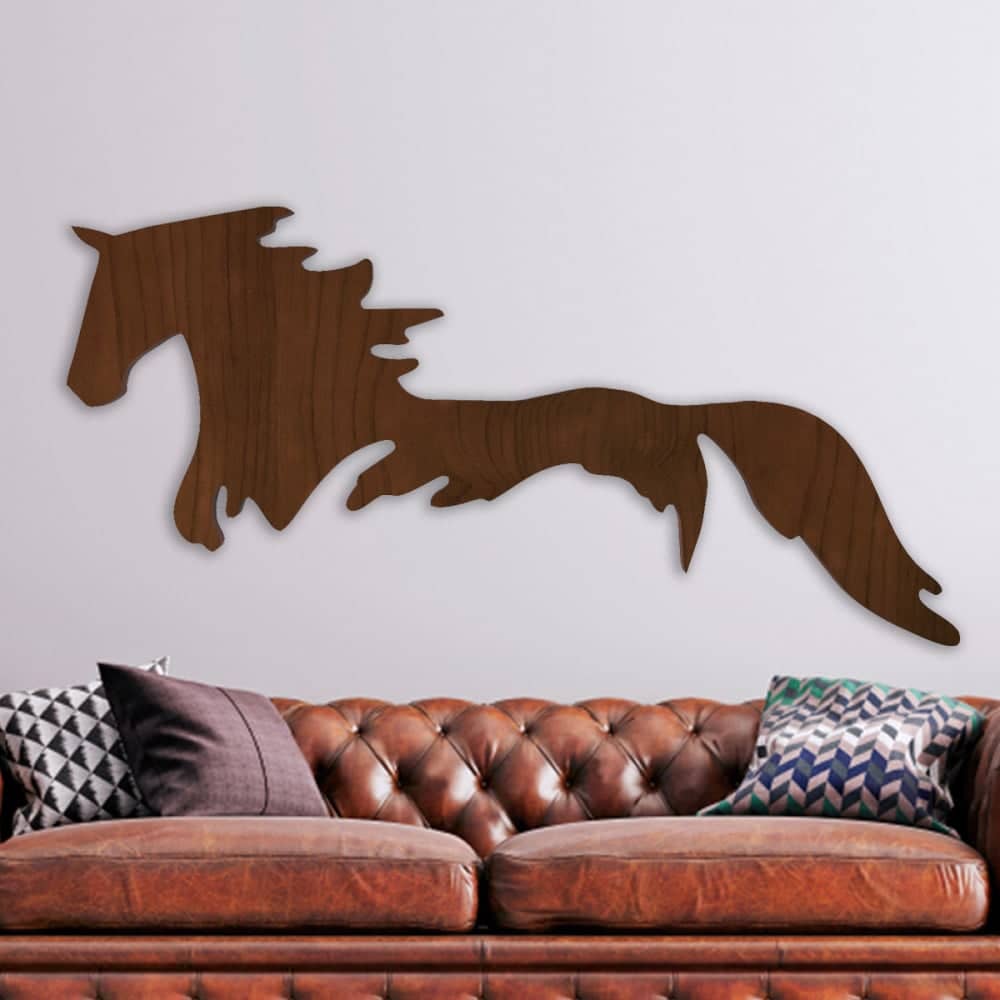 لوحة خشبية بتصميم حصان - MARKA-homznia