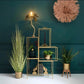 Metal and Glass Shelving Unit - RON30
