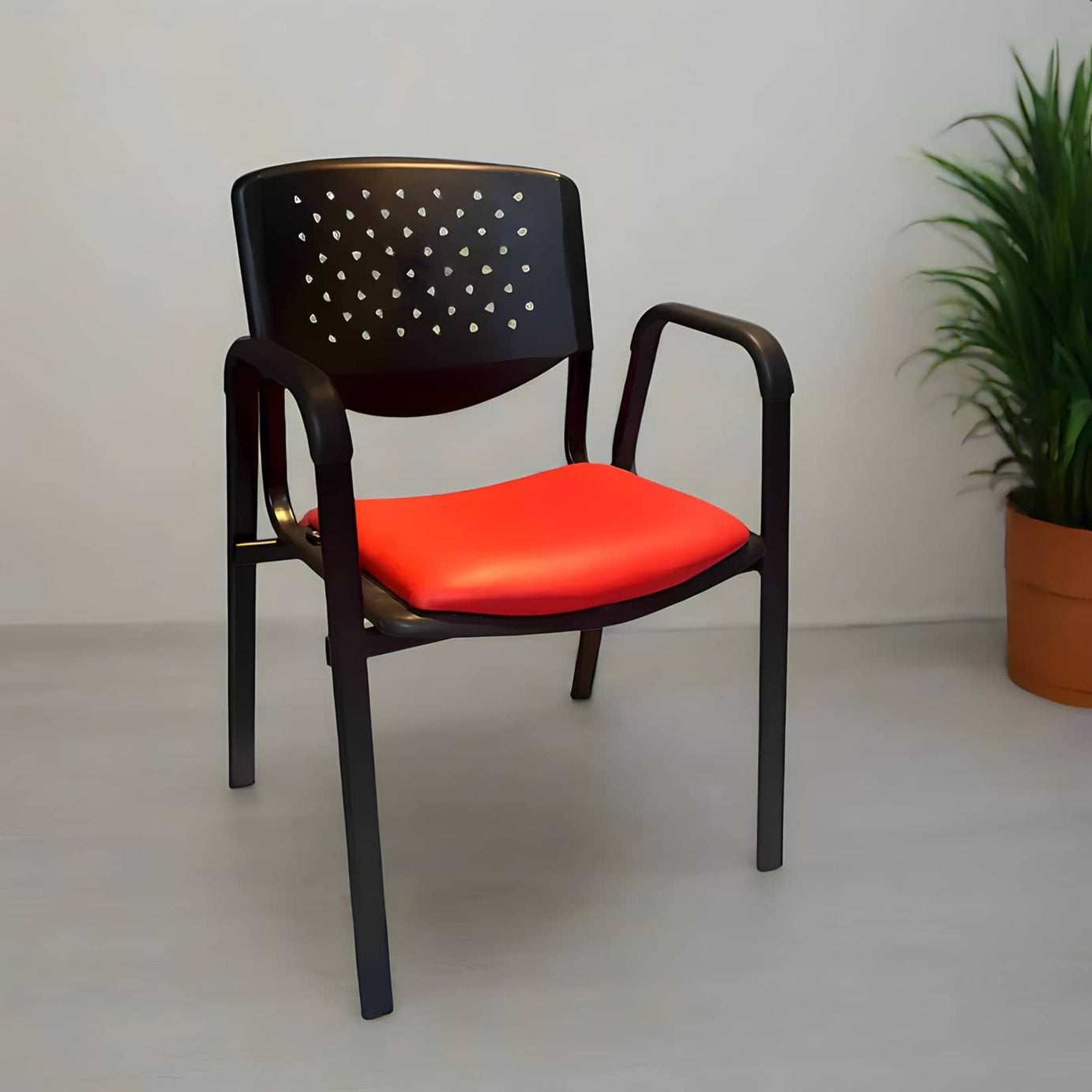 Metal and leather chair - ARO33