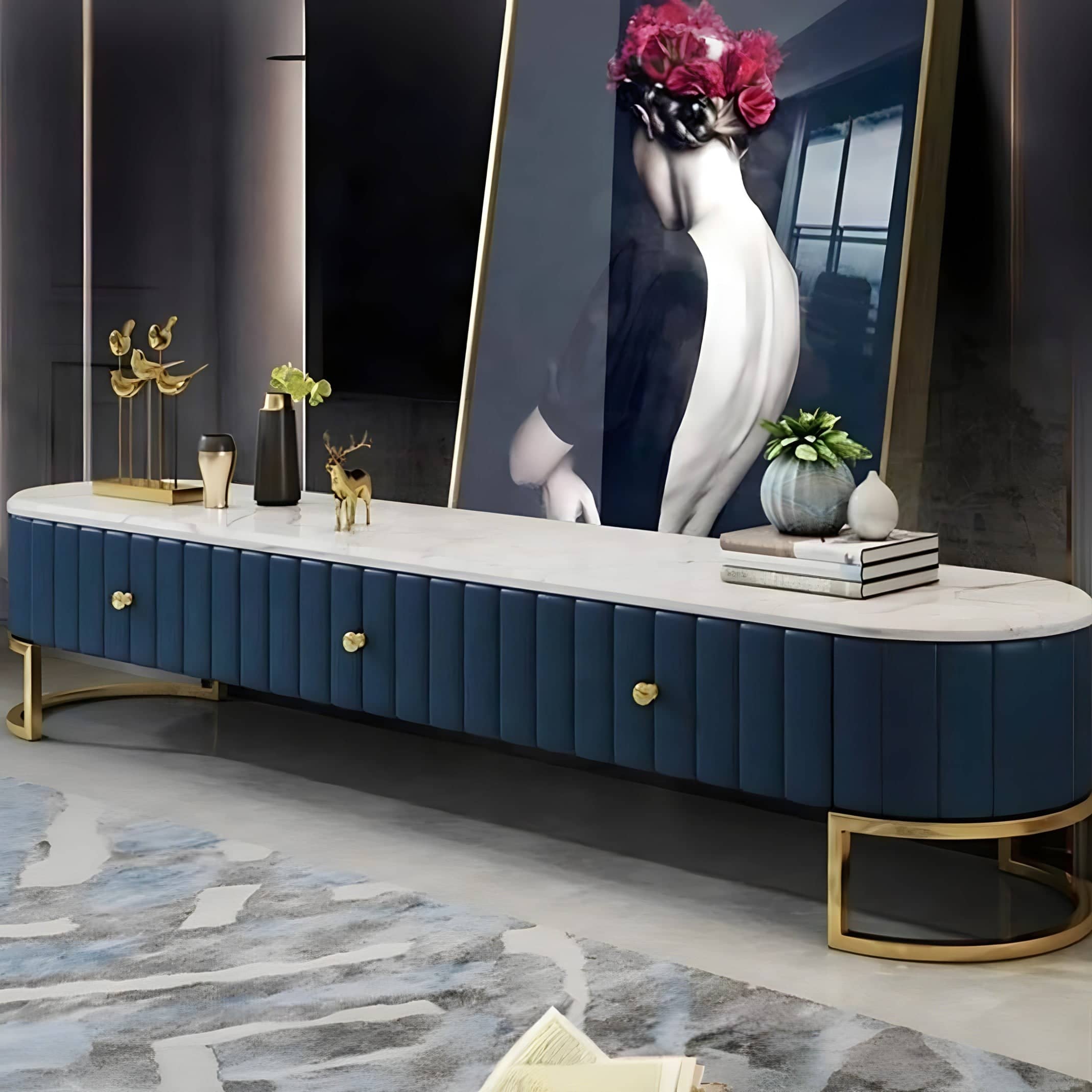 طاولة تلفاز بتصميم مودرن