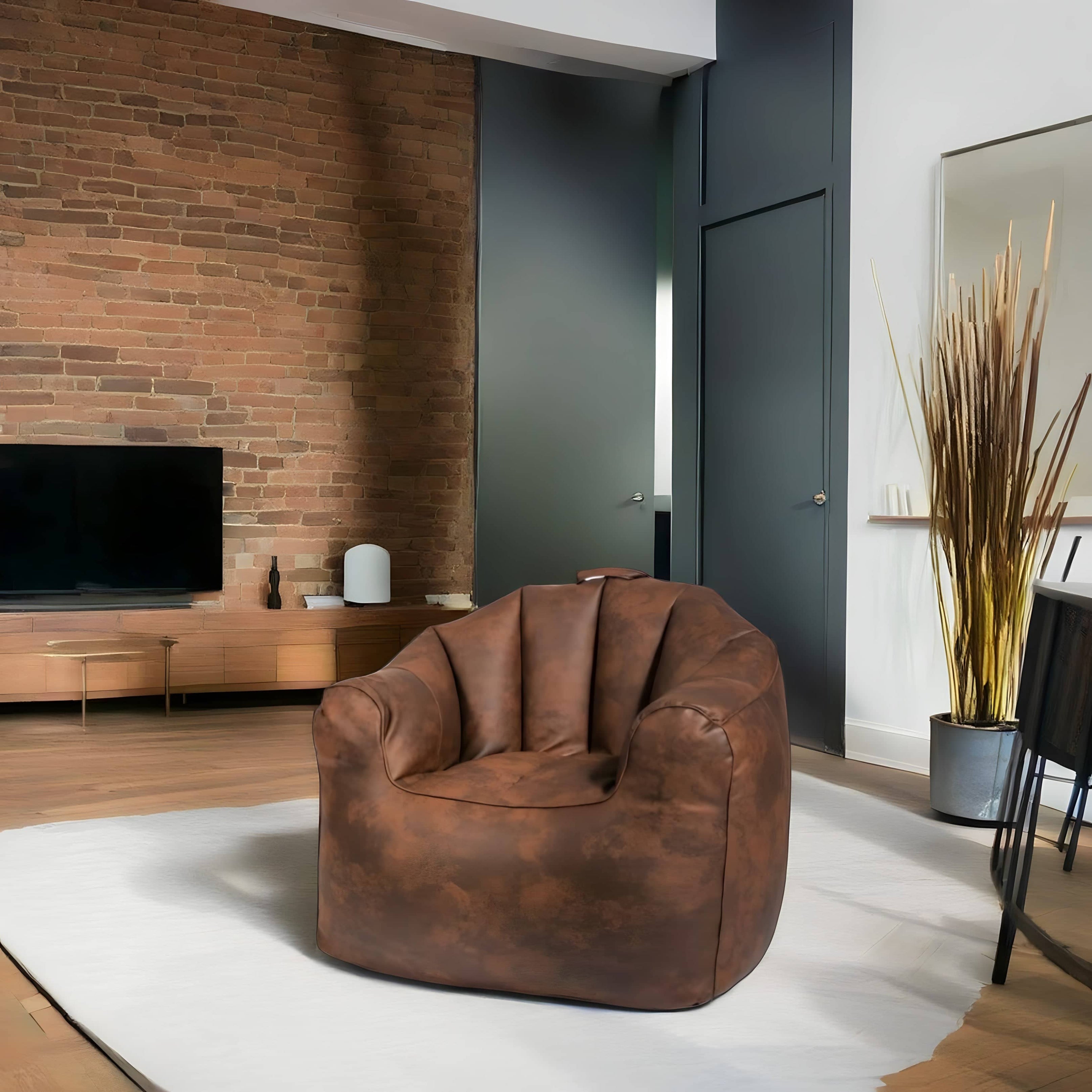 Leather bean bag chair - CHIL66