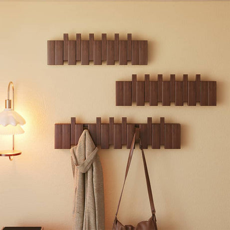 Wooden Clothes Hanger with Hooks - RG 37