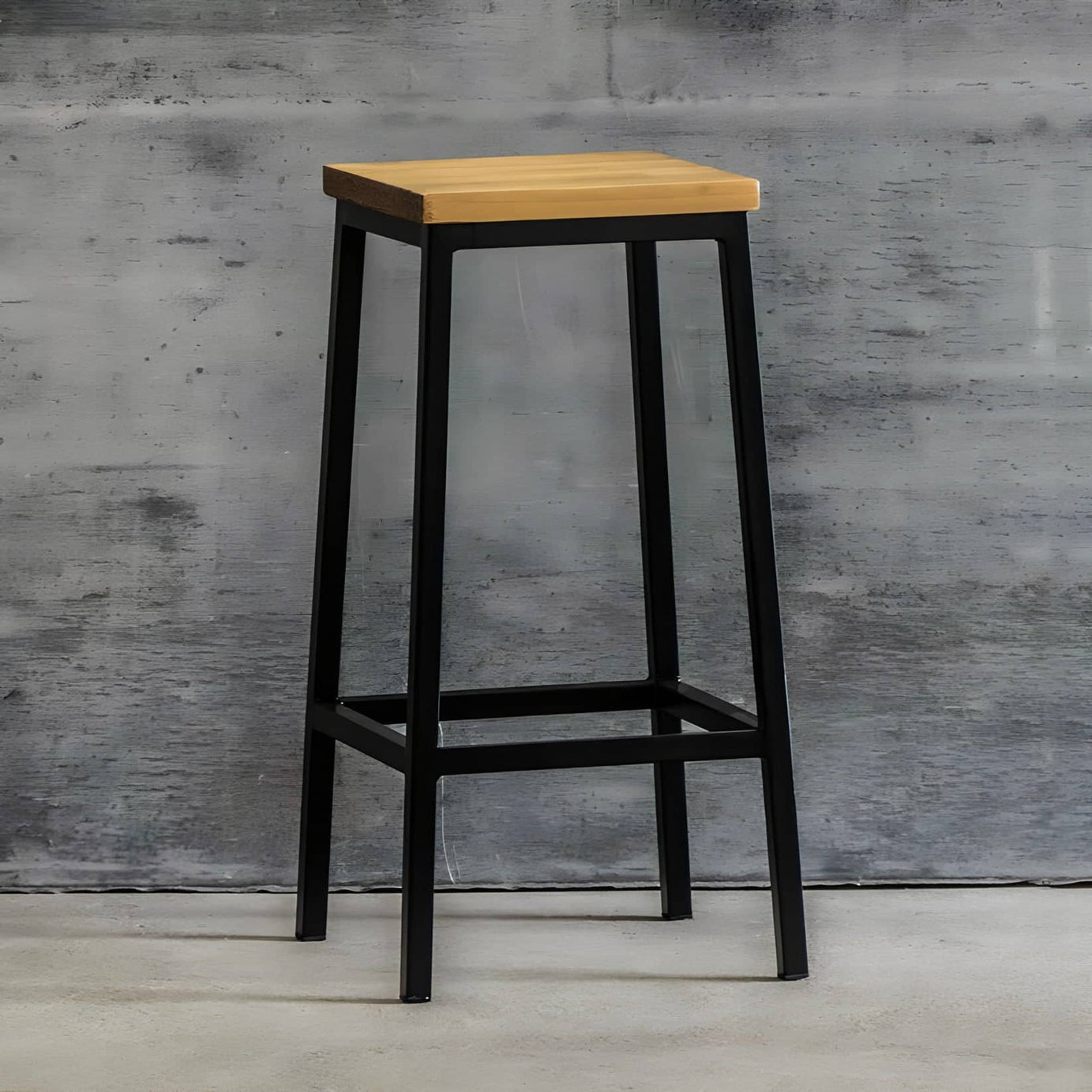 Black and Beige Bar Stool - ROW2