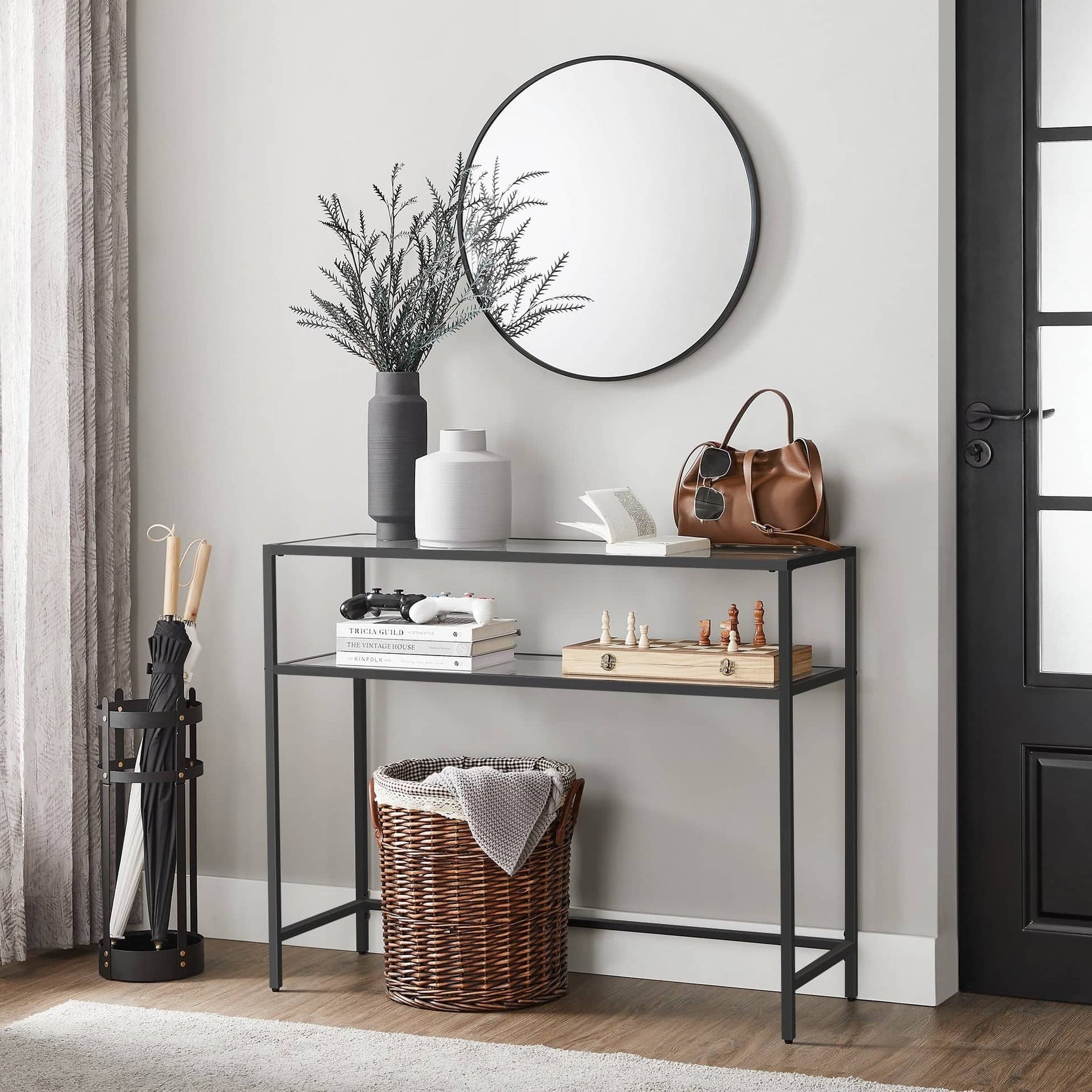 كونسول معدني بطابقين - PINE-homznia